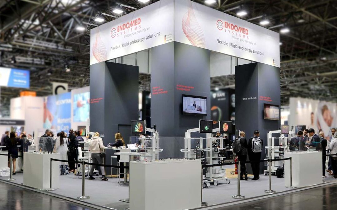 Numerous visitors at our EndoMed Systems stand at Medica 2022